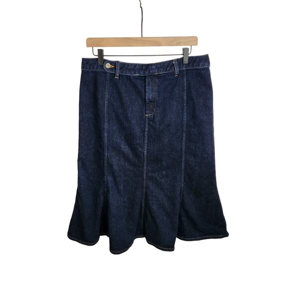 Lauren Jeans Co Ralph Lauren Denim Skirt‎ Women's Size 12 Western Cowboy Core - Picture 1 of 7